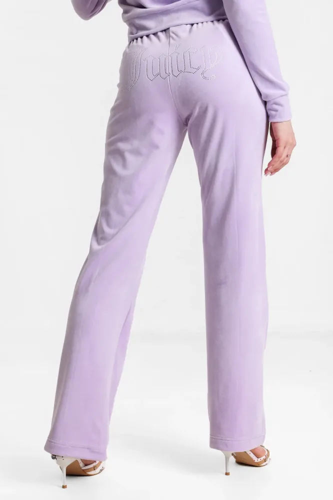 Juicy Couture Tina Samt Hose - Pastel Lilac XS Damen