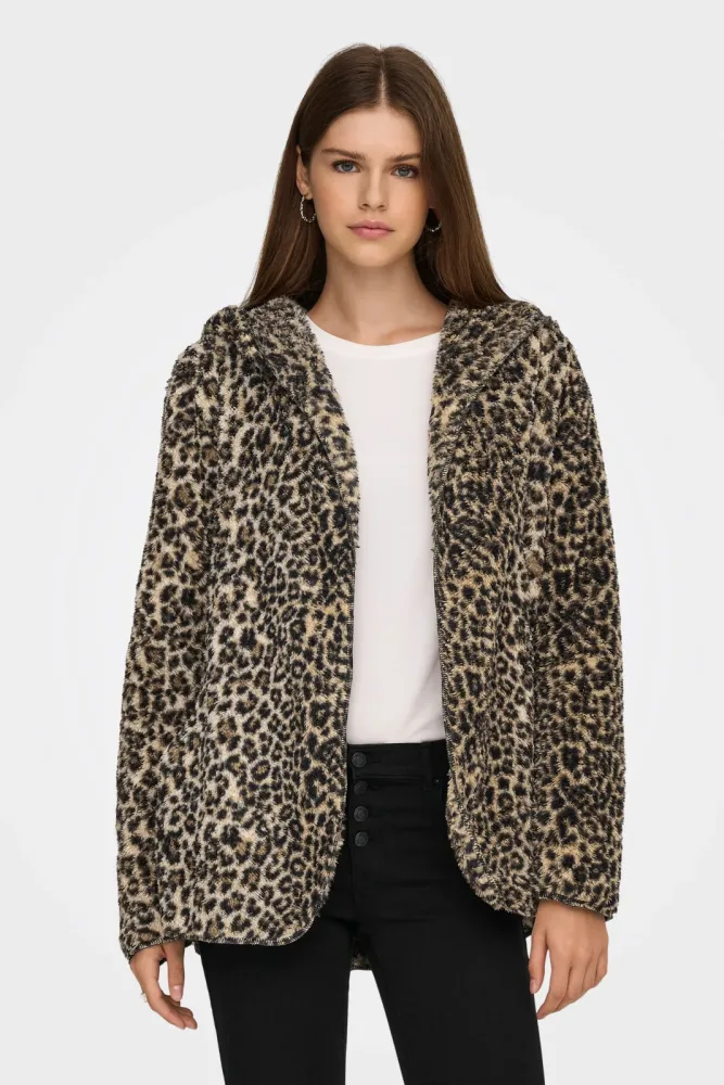 Only ONLCONTACT Teddy Jacke - Toasted Coconut XS Damen