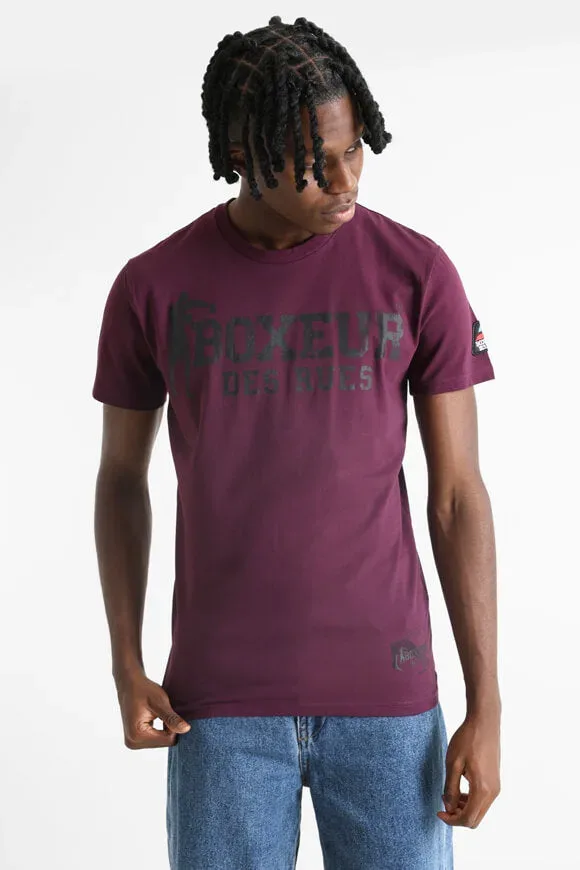 Boxeur des Rues T-Shirt - Wine M Herren