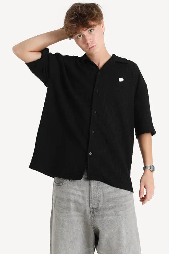 Pegador Strukturiertes Hemd - Black L Herren