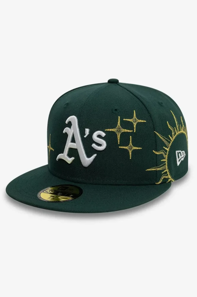 New Era Zodiac 59fifty Cap - Dark Green 7 1/8 Herren