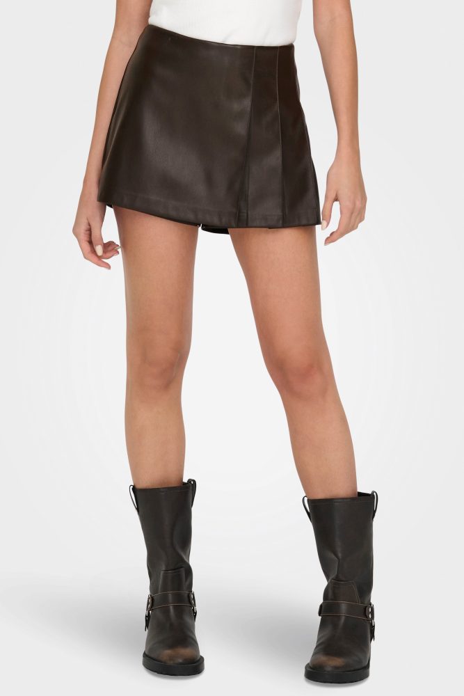 Only Kunstleder Skort - Delicioso S Damen