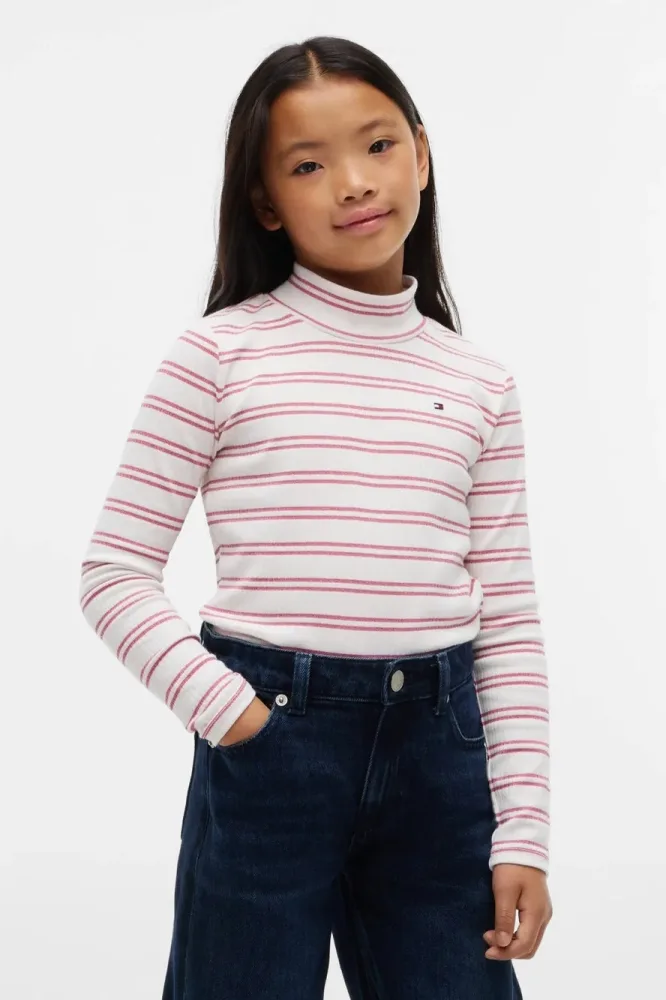 Tommy Hilfiger Langarmshirt Lurex-Details, Regular Fit Kinder bis 16 Jahre
