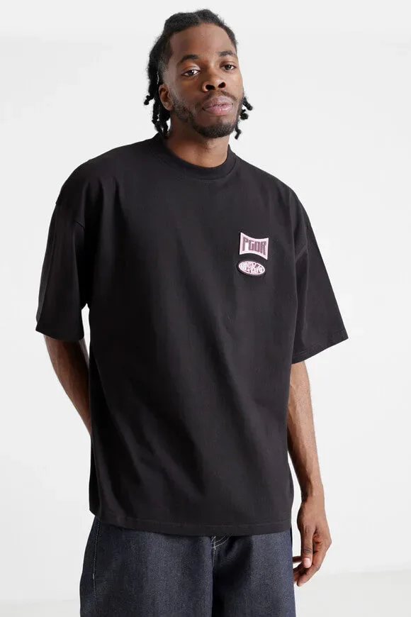 Pegador Keyes Terry Boxy T-Shirt - Washed Black L Herren