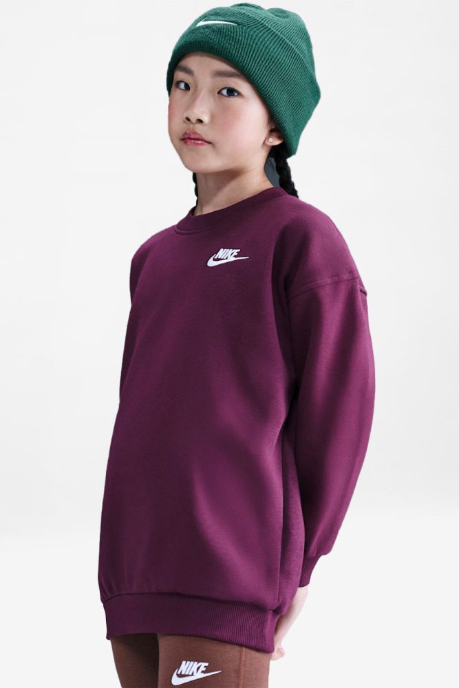 Nike Sportswear Club Fleece Oversize Sweatshirt - Bordeaux L Kids