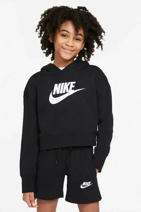 Nike Club Crop Kapuzensweatshirt - Black XL Kids