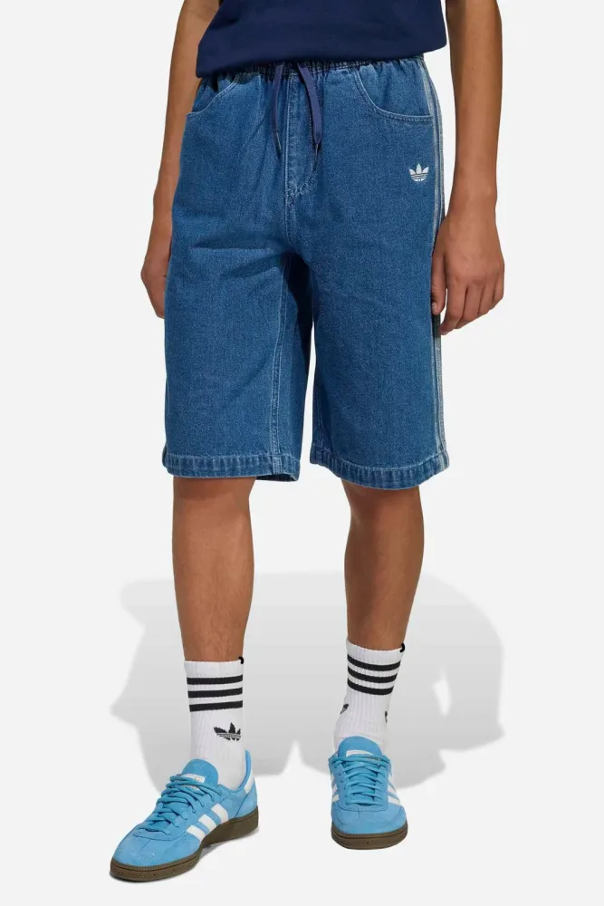 Adidas Originals Jeans Bermudashorts - Blue Denim 152 Kids