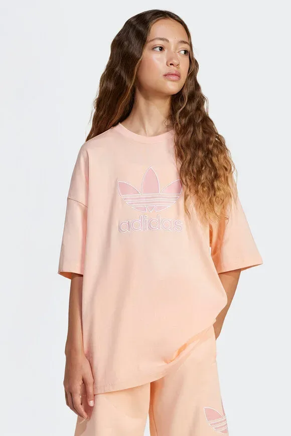 Adidas Originals Oversize T-Shirt - Haze Coral 152 Kids