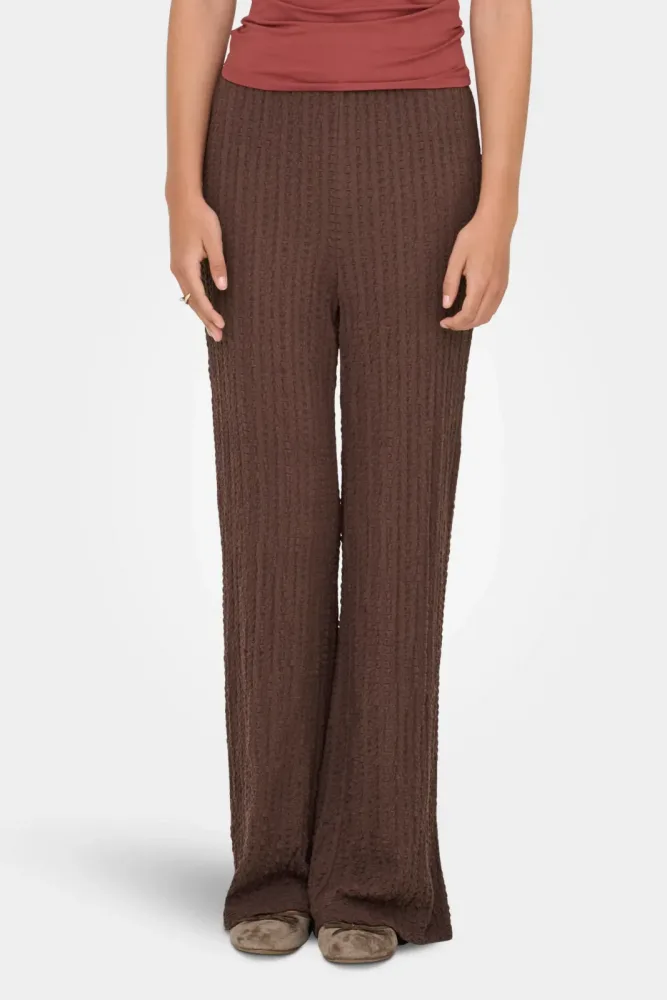 Only ONLELLA Strukturierte Hose - Chocolate Martini S Damen