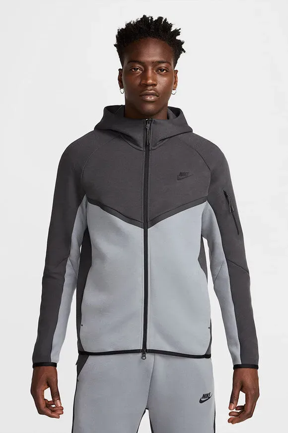 Nike Sportswear Tech Fleece Kapuzensweatjacke - Anthracite + Cool Grey S Herren
