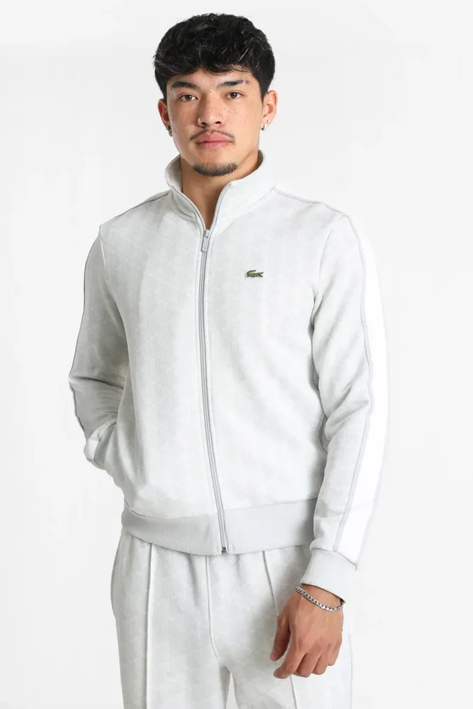 Lacoste Trainingsjacke - Grey + White XS Herren