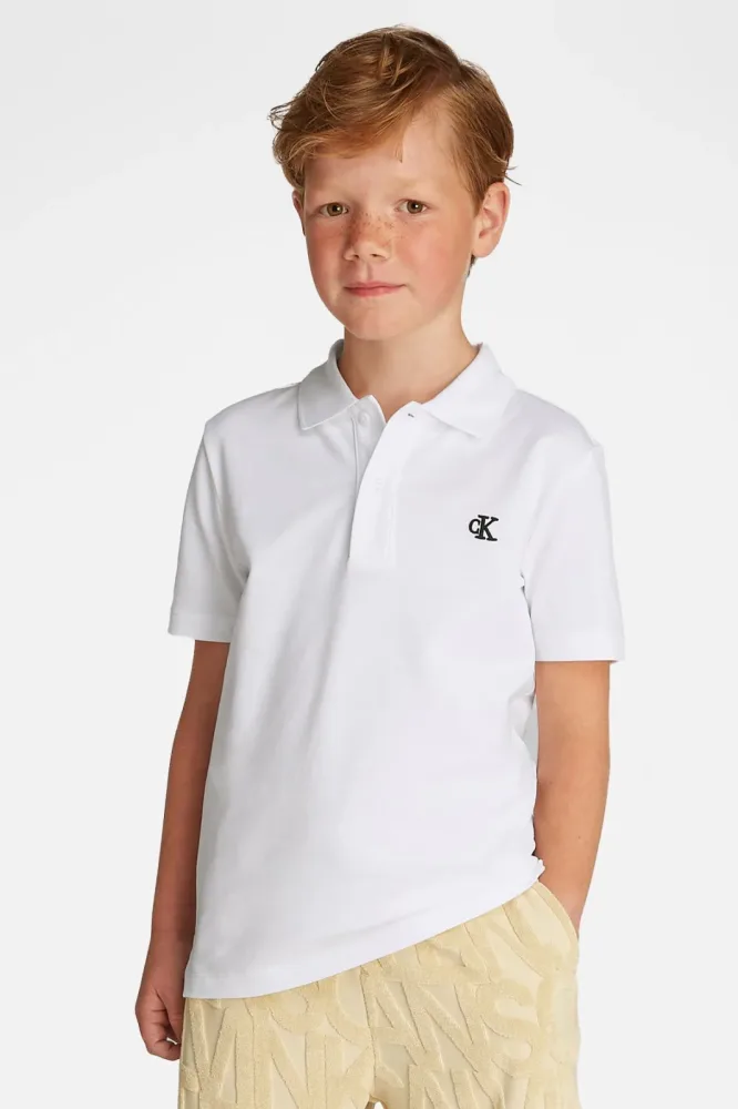 Calvin Klein Jeans Essential Poloshirt - Bright White 16 Kids