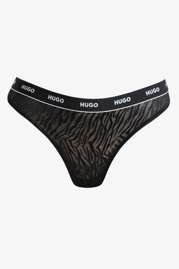 Hugo Red Mesh String - Black M Damen