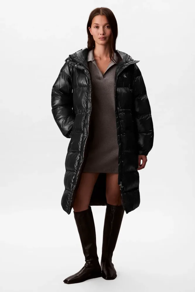 Calvin Klein Jeans Puffermantel - Black M Damen