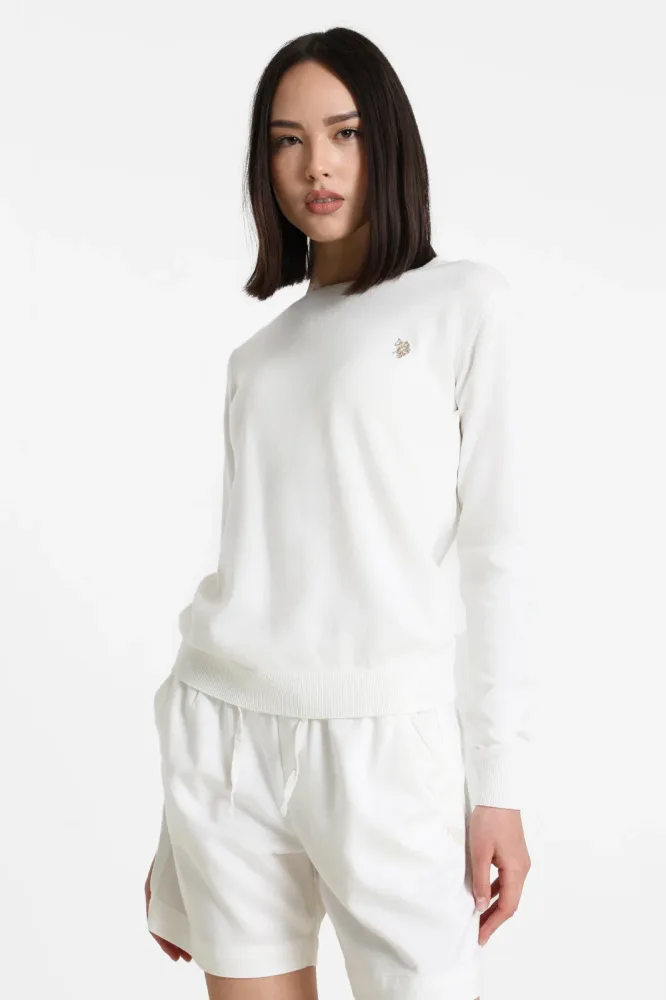 U.S. Polo Assn. Sera Feinstrickpullover - Offwhite M Damen