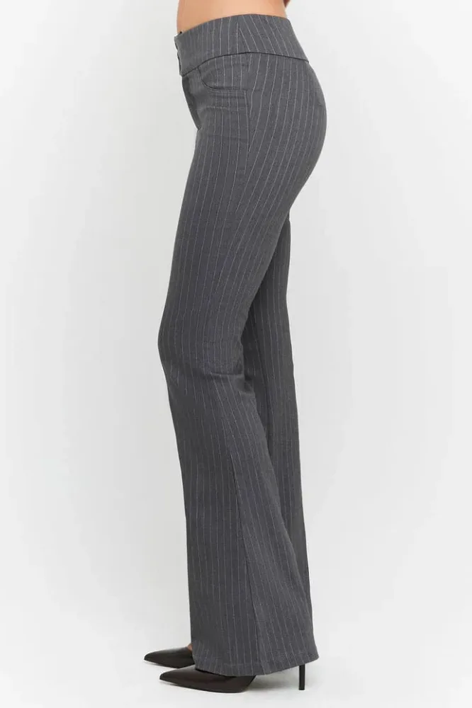 Tally Weijl Flare-Hose - Dark Grey Heather 36 Damen