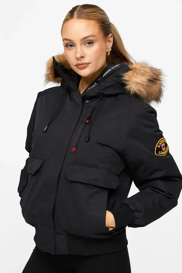 Zavetti Canada Gabiella Wattierte Bomberjacke - Jet Black XS Damen