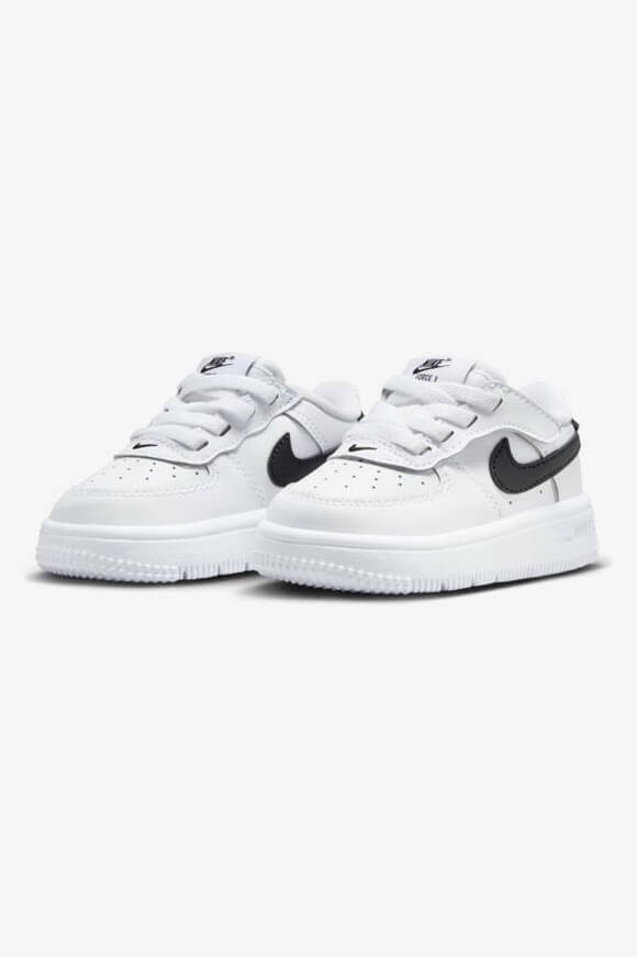 Nike Force 1 EasyOn Baby Sneaker - White + Black EU17