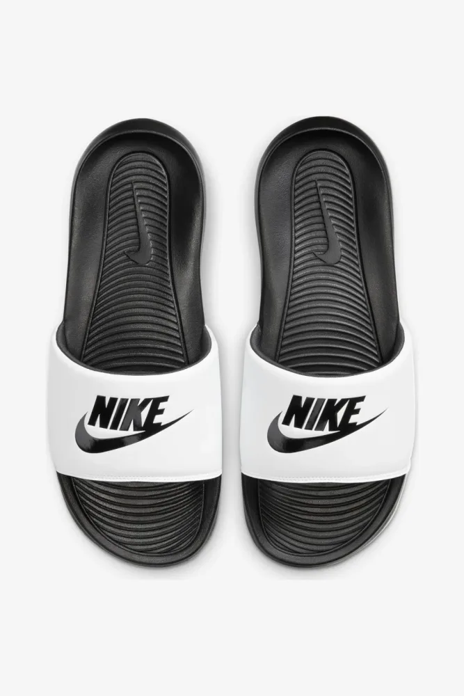 Nike Victori One Pantoletten - Weiss + Schwarz EU40 Herren