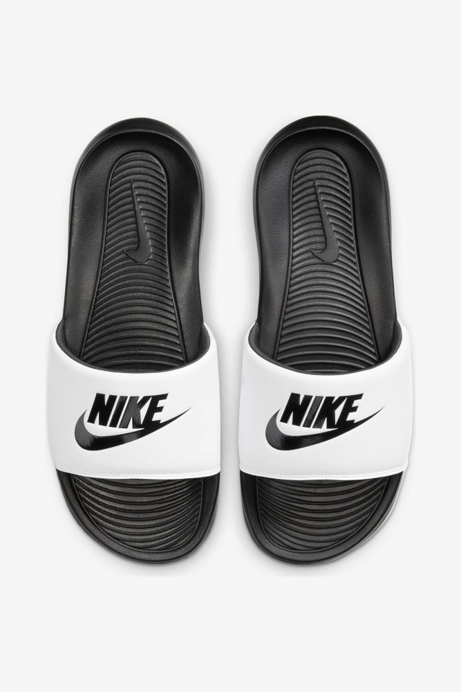 Nike Victori One Pantoletten - Weiss + Schwarz EU41 Herren