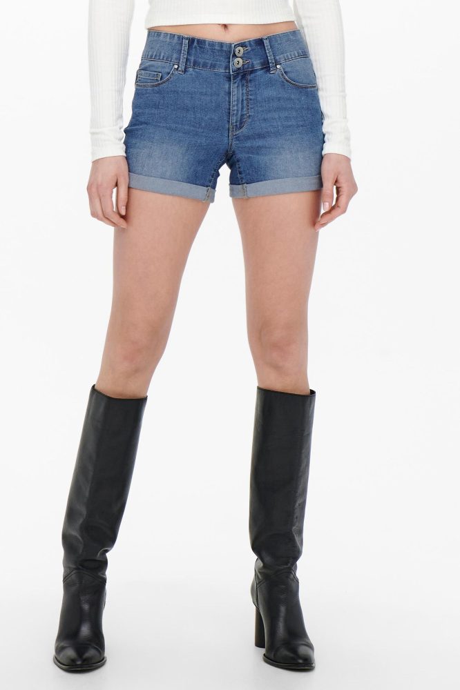 Only Jeansshorts - Hellblau Denim S Damen