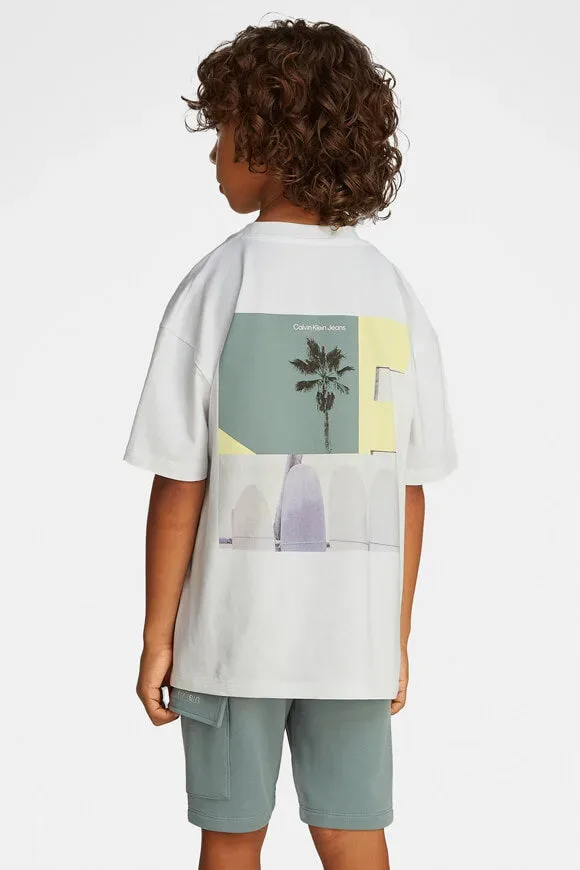 Calvin Klein Jeans Miami Oversize T-Shirt - Bright White 14 Kids