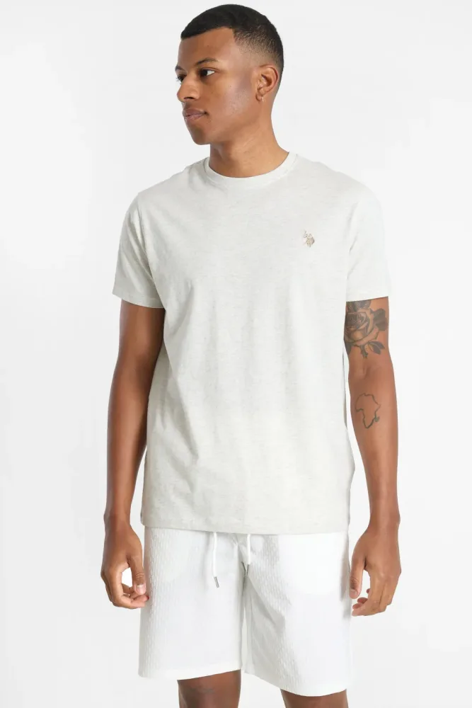 U.S. Polo Assn. Micky T-Shirt - Light Grey Heather M Herren