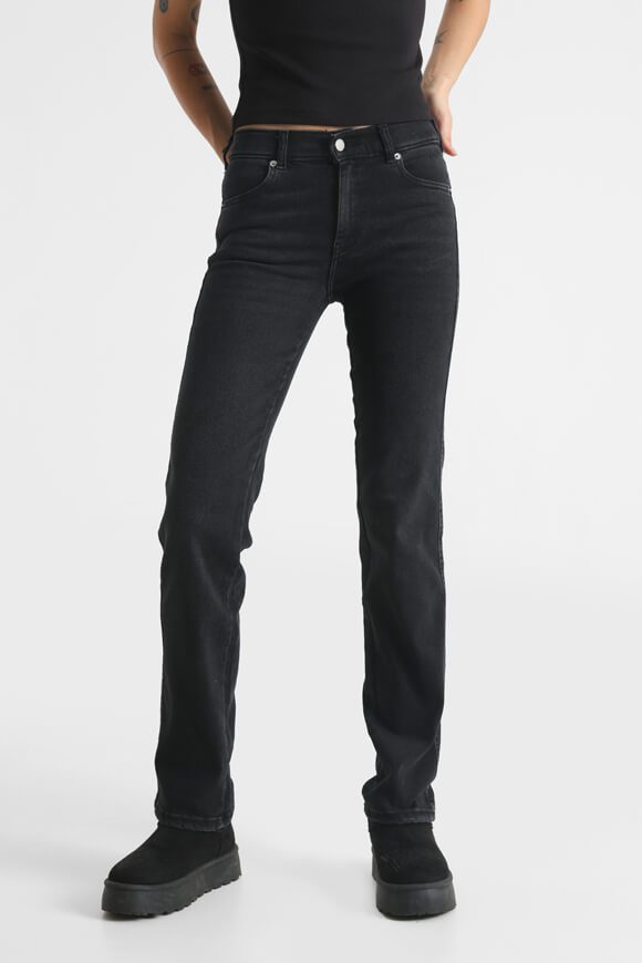 Dr. Denim Lexy Straight Leg Jeans L34 - Black Mist XS/34 Damen