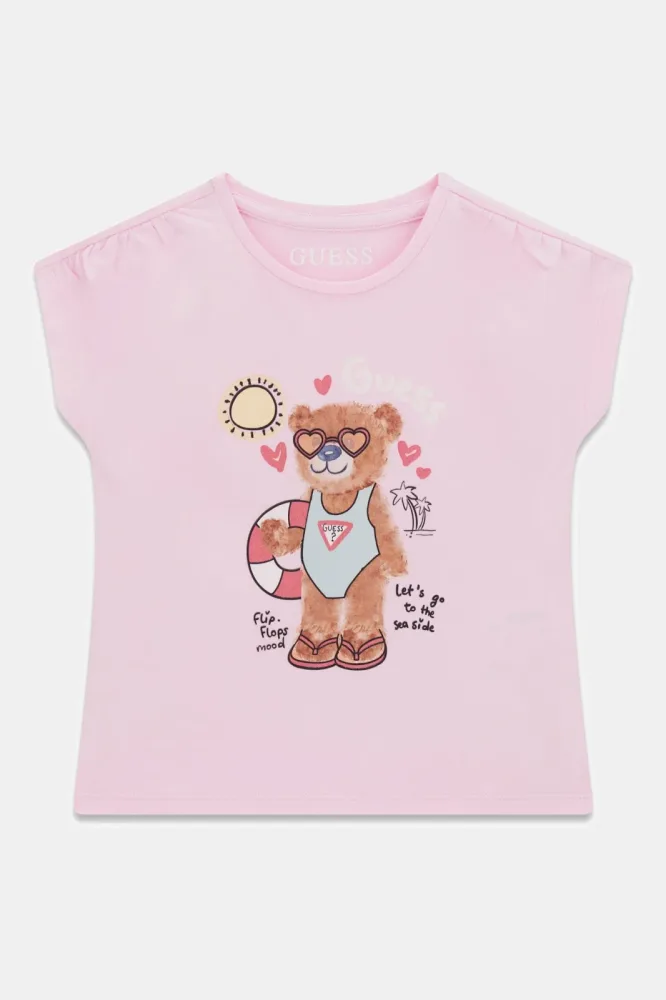 Guess Kids T-Shirt - Taffy Rose 3y