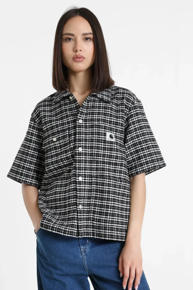 Carhartt WIP Michigan Hemd - Kander Check Black XS Damen