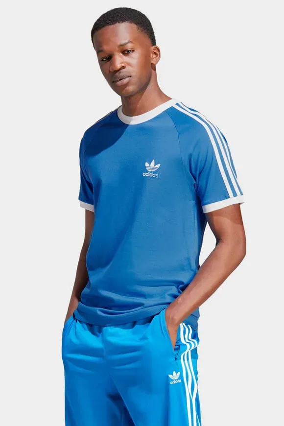 Adidas Originals Adicolor Classics 3-Stripes T-Shirt - Blue Bird L Herren