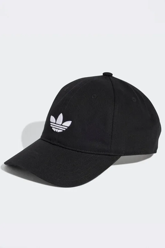 adidas Originals - e Adicolor Classic Trefoil Baseballkappe, M/L, Schwarz