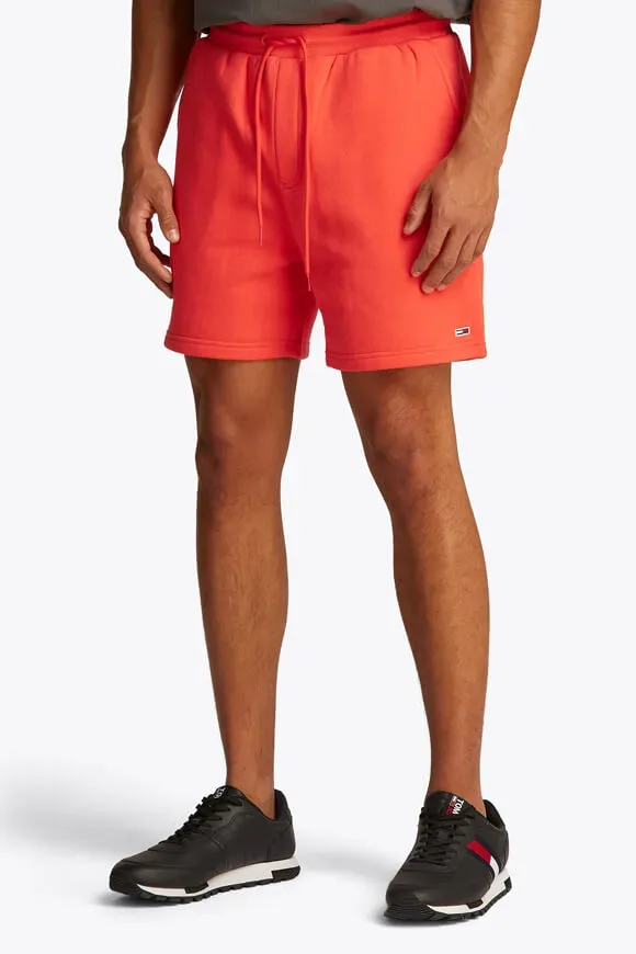 Tommy Jeans Sweatshorts - Bright Vermillion M Herren
