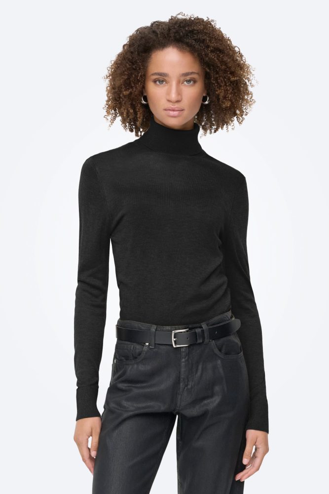 Only ONLVIENNA Feinstrickpullover - Schwarz M Damen