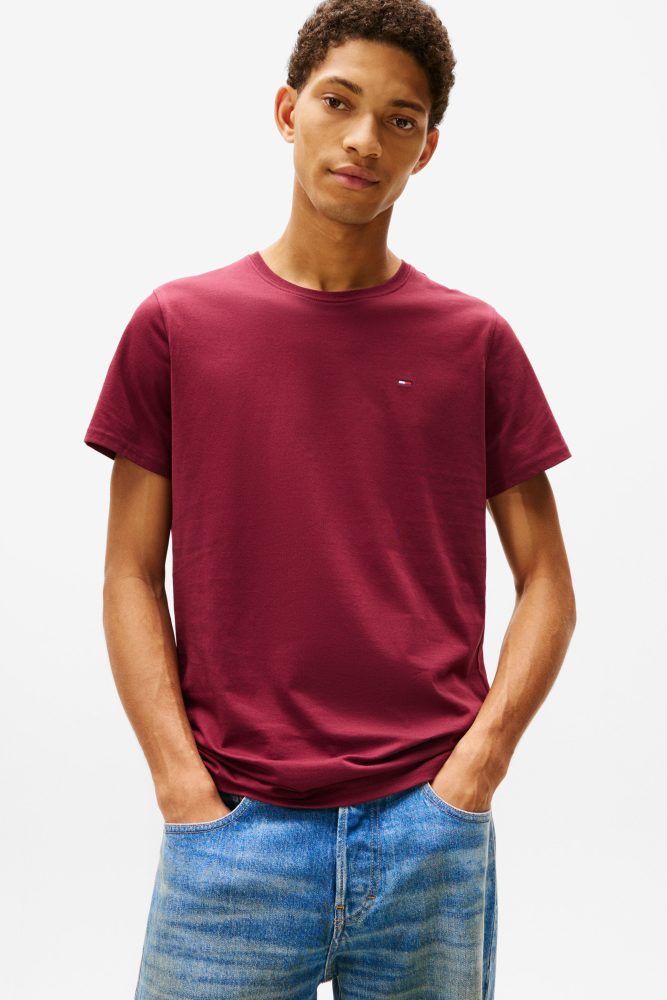 Tommy Jeans T-Shirt - Red Wine M Herren