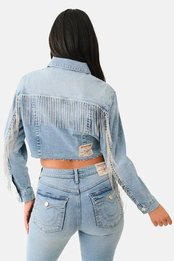 True Religion Crop Jeansjacke - Nora M Damen