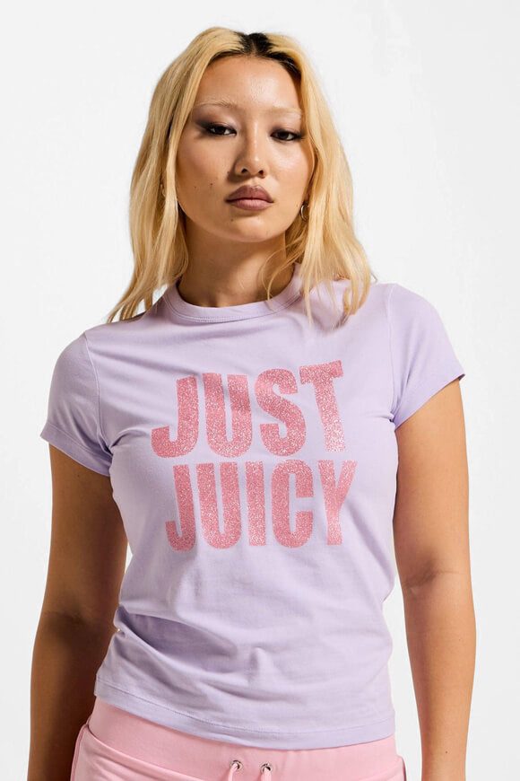 Juicy Couture Just Juicy Hilton T-Shirt - Pastel Lilac S Damen
