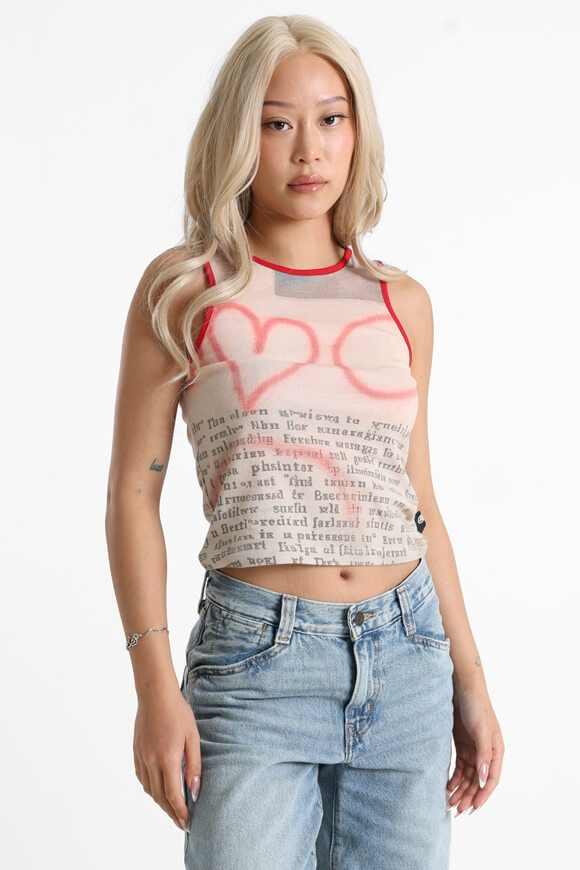 Basic Pleasure Mode Bobby Crop Tanktop - Beige S Damen