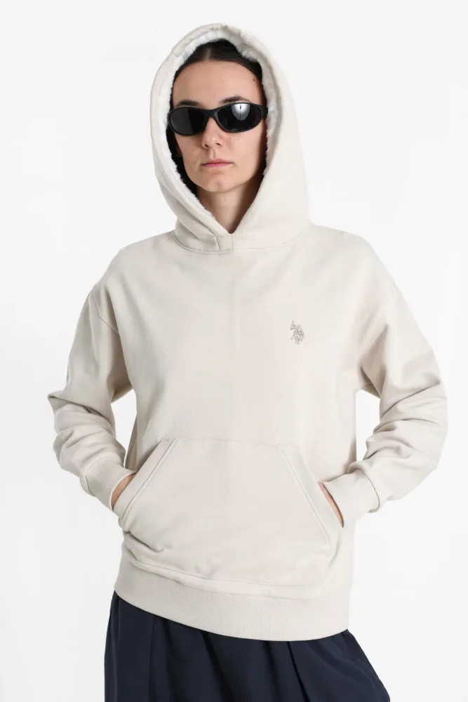 U.S. Polo Assn. Remi Kapuzensweatshirt - Light Beige S Damen