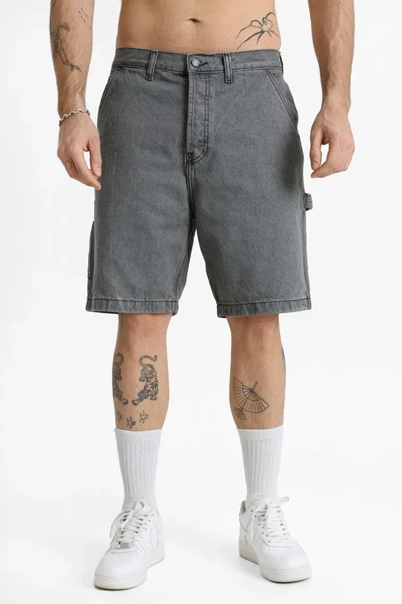 DC Carpenter Baggy Fit Jeansshorts - Medium Grey Denim 32 Herren