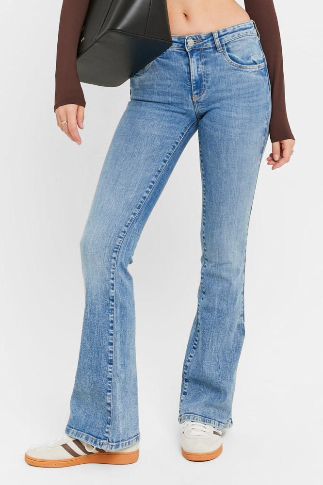 Tally Weijl Push-up Flare Jeans - Blue Denim 34 Damen