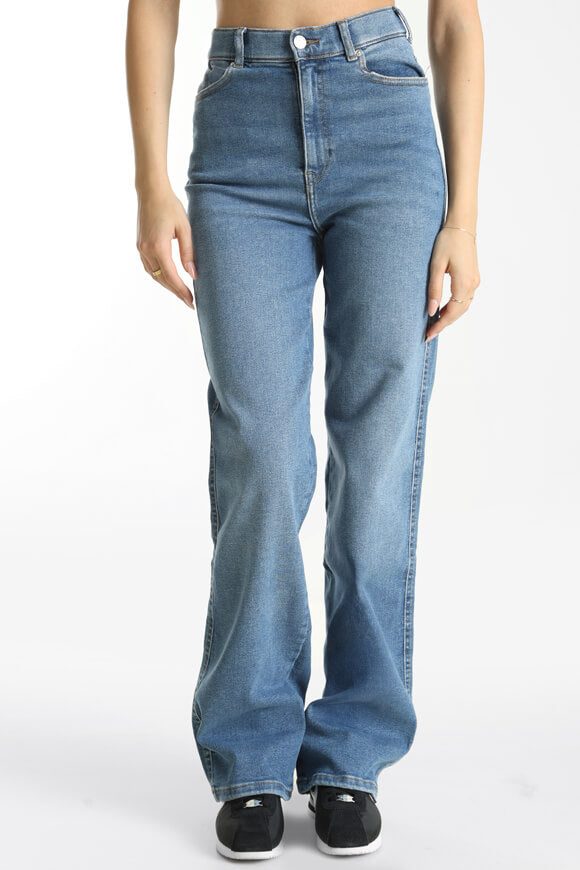 Dr. Denim Moxy Straight Fit Jeans L34 - Cape Sky Worn Hem M/34 Damen