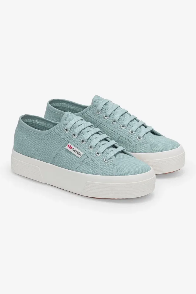 Superga Plateau Sneaker - Blue Stone EU38 Damen