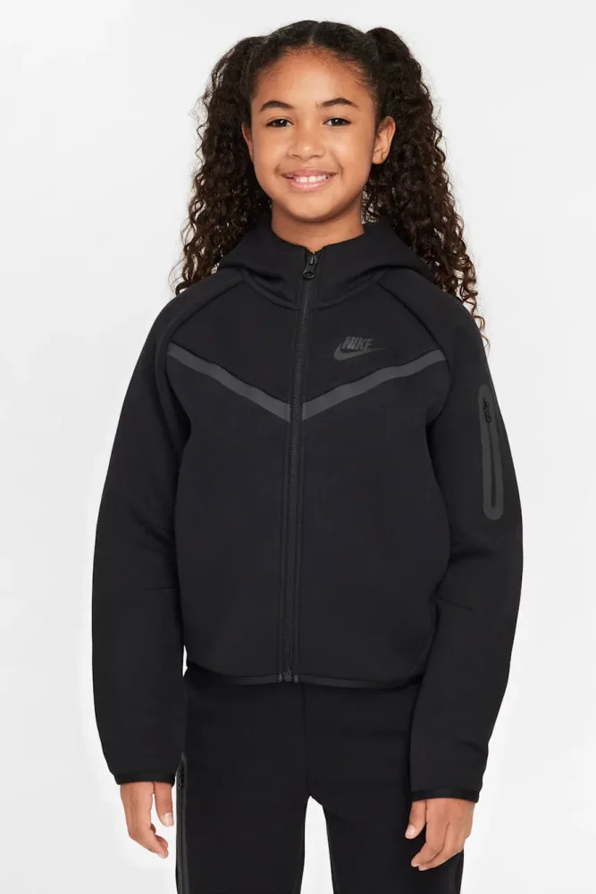 Nike Sportswear Tech Fleece Kapuzensweatjacke - Black L Kids