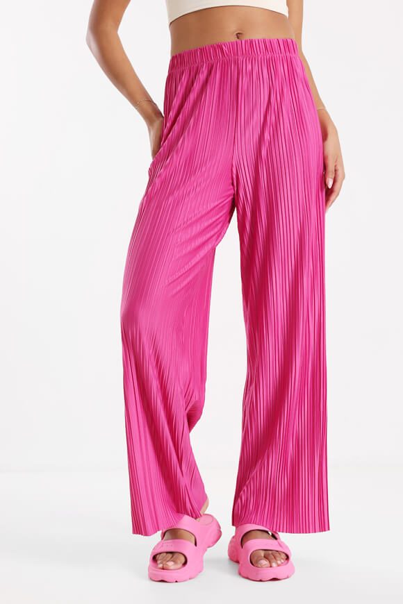 Only Plissee Wide Leg Hose - Raspberry Rose XS Damen