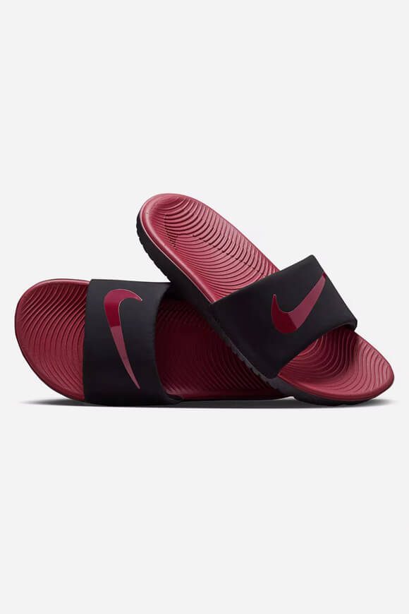 Nike Kawa Pantoletten - Black + Team Red EU38.5 Kids