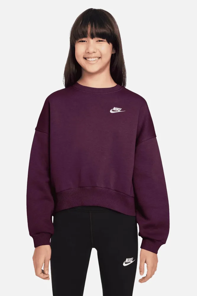 Nike Sportswear Club Fleece Oversize Sweatshirt - Bordeaux L Kids