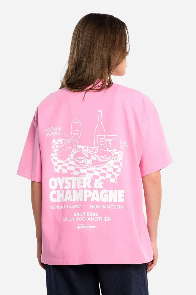 Another Cotton Oversize T-Shirt - Washed Pink M Damen