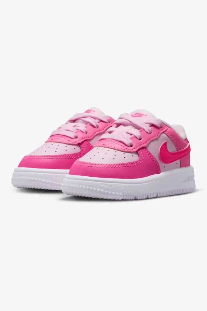 Nike Force 1 BT Lace Baby Sneaker - Pink Foam + Hyper Pink + Pinksicle EU22