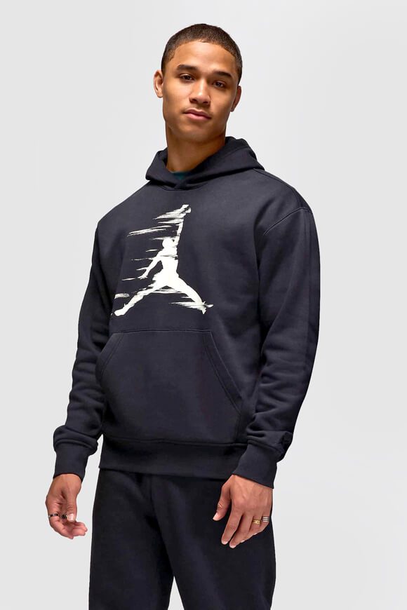 Jordan MVP Fleece Kapuzensweatshirt - Black + Iron Grey M Herren